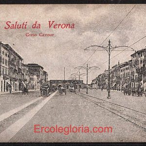 ae2994 - CARTOLINA  D'EPOCA - Verona Città - Corso Cavour