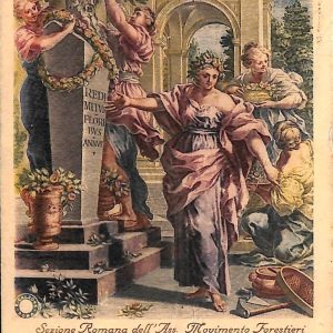 ad7626 -CARTOLINA D'EPOCA - Roma- Sezione Romana dell' Ass. Movimento Forestieri
