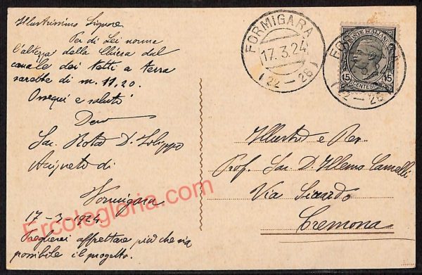 ae5496 - CARTOLINA D'EPOCA -Cremona Città - Panorama  1924