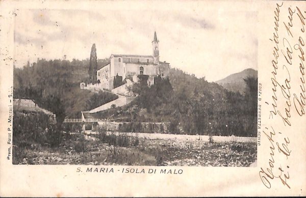 ab4209-  CARTOLINA  D'EPOCA - Vicenza  Provincia  -  San Maria : Isola Malo
