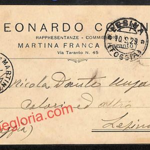 ai7430 - STORIA POSTALE - Taranto Provincia - Martina Franca
