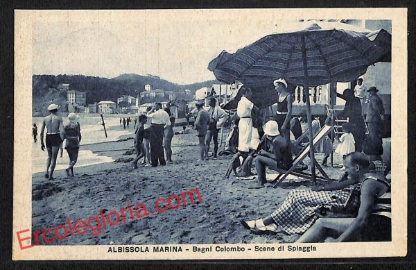 ai5038 - CARTOLINA D'EPOCA - Savona Provincia - Albissola Marina