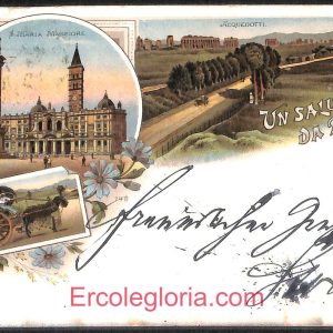 ad7702 - CARTOLINA D'EPOCA- Roma Città - Acquedotti  1898