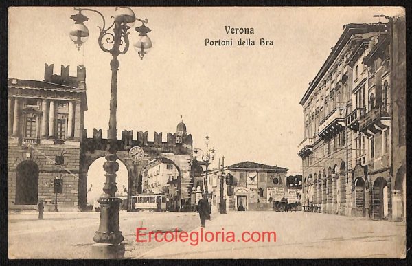 ae3027 - CARTOLINA  D'EPOCA - Verona Città - Portoni della Bra