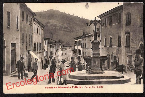 ah6748 - CARTOLINA  D'EPOCA - Pesaro e Urbino Provincia - Macerata Feltria