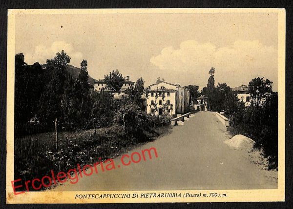 ah6750 - CARTOLINA  D'EPOCA - Pesaro e Urbino Provincia - Pietrarubbia