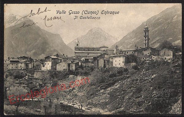 ae5790 - CARTOLINA D'EPOCA - Cuneo Città - Valle Gesso  1905