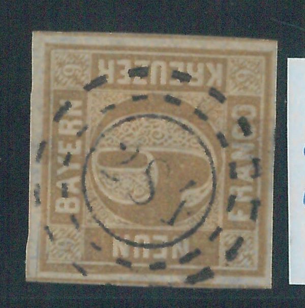 77978  - GERMANY Bayern -  STAMP:  Michel  # 11 - Very Finely USED postmark 284