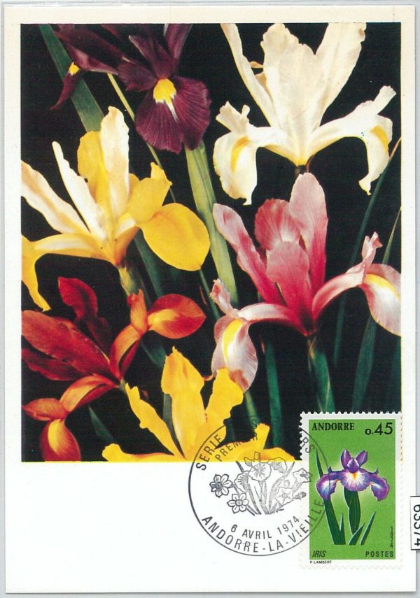63373 -  FRENCH ANDORRA - POSTAL HISTORY: MAXIMUM CARD  -  ART EUROPA CEPT 1974