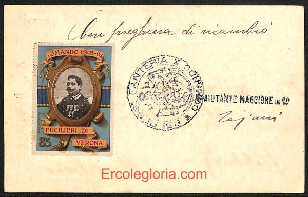 ae3043 - CARTOLINA  D'EPOCA - Verona Città - Fucilieri di Verona - immagine 2