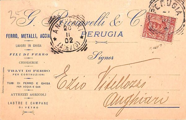ac3274 - CARTOLINA  D'EPOCA - Perugia Città  1902
