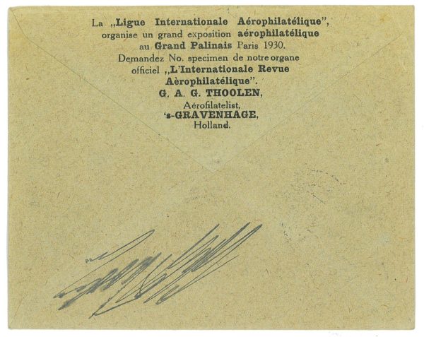 P3686 - AIRMAIL , NETHERLANDS , 1.3.1929 FROM GRAVENHAGEN TO SCHIERMONNIKOOG - immagine 2