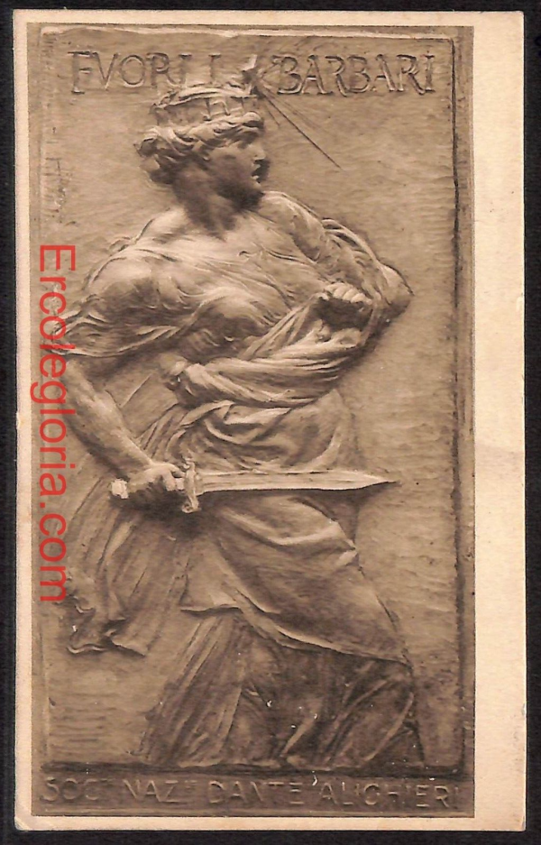 ad7445 - CARTOLINA D'EPOCA - Roma Città - Società nazionale Dante Alighieri