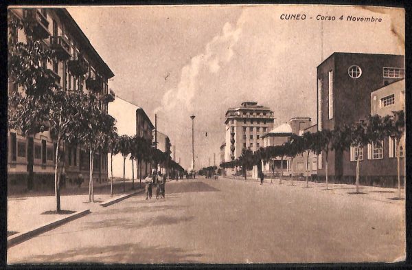 ab4219  -  CARTOLINA  D'EPOCA -  Cuneo - Corso 4 Novembre