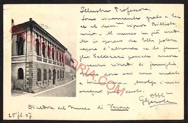 ae3063 - CARTOLINA  D'EPOCA - Verona Città - Museo Civico