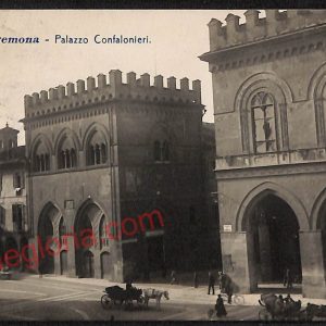 ae5508 - CARTOLINA D'EPOCA -Cremona Città - Palazzo Confalonieri  1928
