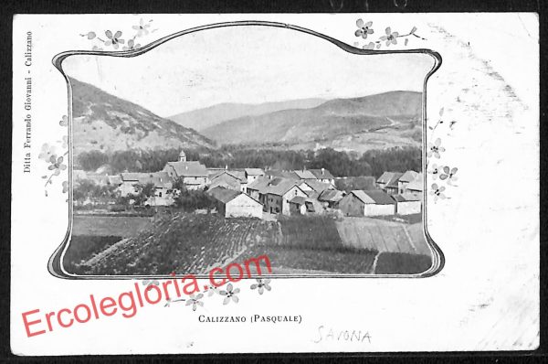ai5066 - CARTOLINA D'EPOCA - Savona Provincia - Calizzano