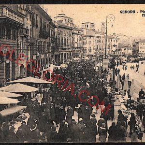 ae3077 - CARTOLINA  D'EPOCA - Verona Città - Piazza Vittorio Emanuele