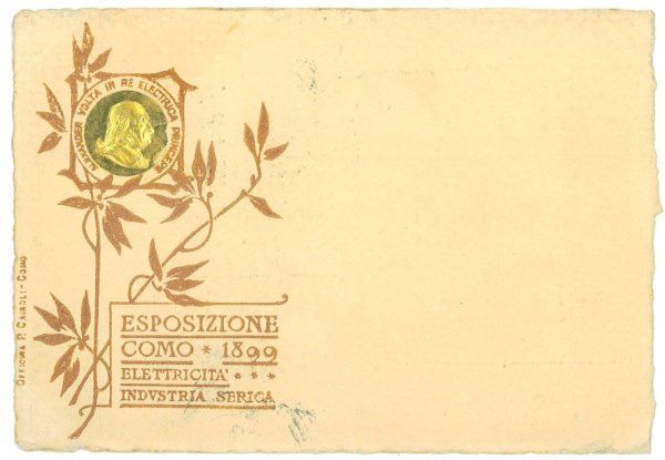 P3074 - COMO, ESPOSIZIONE COMO 1899 ELETTRICITÀ, E INDUSTRIA SERICA.
