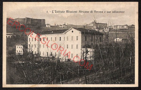 ae3095 - CARTOLINA  D'EPOCA - Verona Città - Istituto Missioni Africane