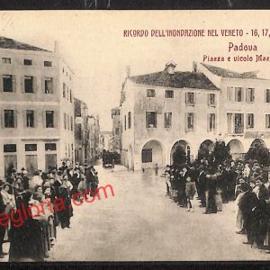 ah4373 - CARTOLINA D'EPOCA -Padova Città - Piazza e vicolo Mazzini