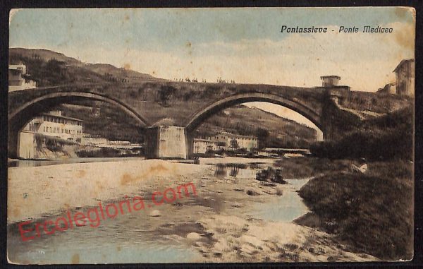 ae7900 - CARTOLINA D'EPOCA - Firenze Provincia - Pontassieve  1929