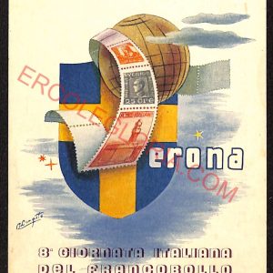 ae3107 - CARTOLINA  D'EPOCA - Verona Città - 8° Giornata del Francobollo