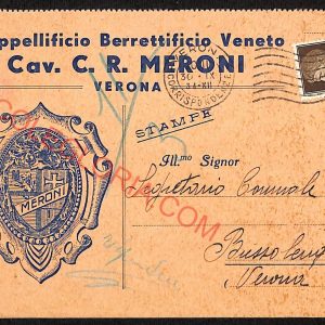 ae3109 - CARTOLINA  D'EPOCA - Verona Città - CAV. C. R. MERONI