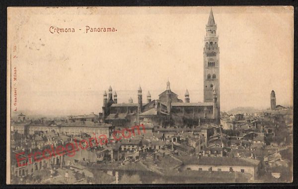 ae5518 - CARTOLINA D'EPOCA - Cremona Città - Panorama   1901