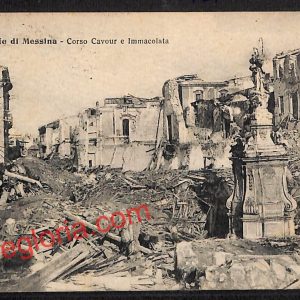 ag8573 - CARTOLINA D'EPOCA - Messina Città - Corso Cavour  1921