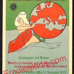 ag8721 - CARTOLINA D'EPOCA - Messina Città - Mediterraneo : Mare da Prservare
