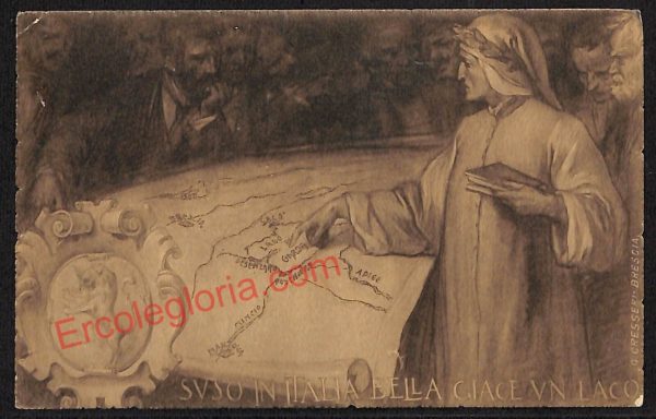 ae4215 - CARTOLINA  D'EPOCA - Brescia Città - ''Dante Alighieri'' 1909