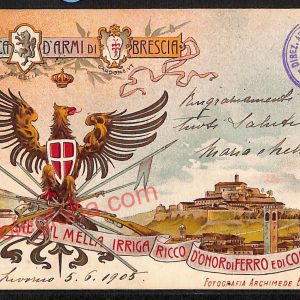 ae4216 - CARTOLINA  D'EPOCA - Brescia Città - R. Fabbrica D' Armi