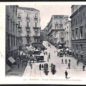 ab8011 - CARTOLINA  D'EPOCA - Napoli  Città - Piazza Monteoliveto