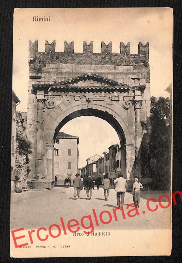 ai0746 - CARTOLINA D'EPOCA - Rimini Città - Arco d'Augusto