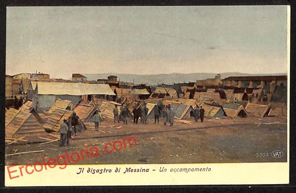 ag8728 - CARTOLINA D'EPOCA - Messina Città - Il disastro di Messina