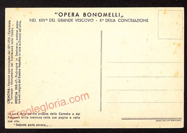 ae5524 - CARTOLINA D'EPOCA - Cremona Città - ''Opera Bonomelli'' - immagine 2