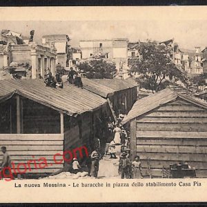 ag8736 - CARTOLINA D'EPOCA - Messina Città - Piazza dello stabilimento Casa Pia