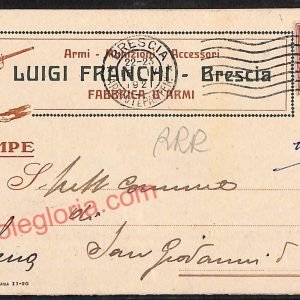 ae4232 - CARTOLINA D'EPOCA DOPPIA - Brescia Città - Luigi Franchi  1921