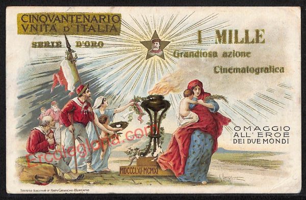 ae4233 - CARTOLINA D'EPOCA - Brescia Città - Cinqvantenario VNITA D' Italia