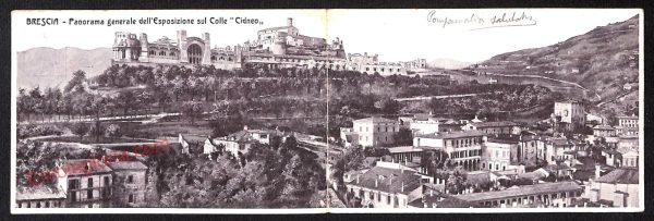 ae4237 - CARTOLINA D'EPOCA - Brescia Città - Panorama  1904