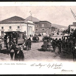 ab8032 - CARTOLINA  D'EPOCA - Napoli  Città - Ponte della Maddalena  1902
