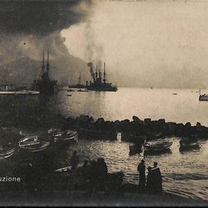 ab8034 - CARTOLINA  D'EPOCA - Napoli  Città - Vesuvio in eruzione
