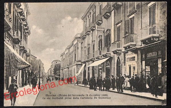 ag8742 - CARTOLINA D'EPOCA - Messina Città - Corso Garibaldi