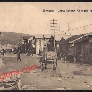 ag8744 - CARTOLINA D'EPOCA - Messina Città - Corso Vittorio Emanuele