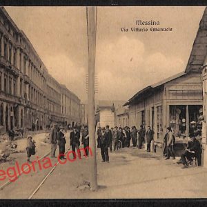ag8745 - CARTOLINA D'EPOCA - Messina Città - Via Vittorio Emanuele