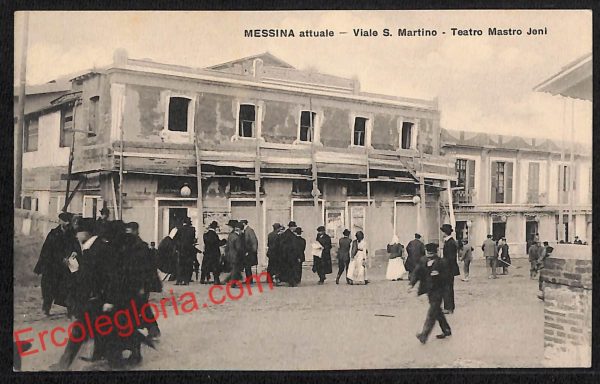 ag8746 - CARTOLINA D'EPOCA - Messina Città - Teatro Mastro Jeni