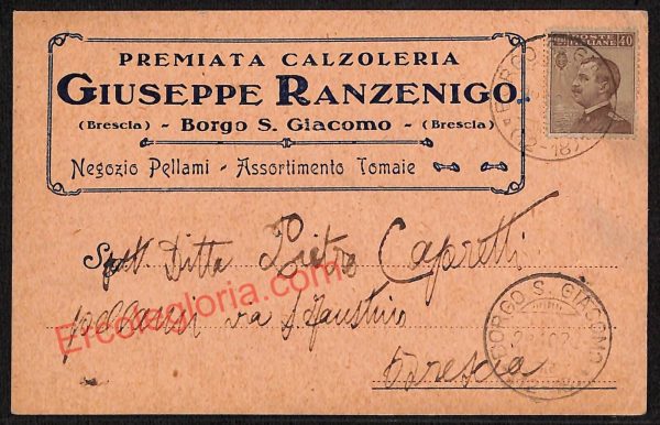 ae4251 - CARTOLINA D'EPOCA - Brescia Provincia - Borgo S. Giacomo