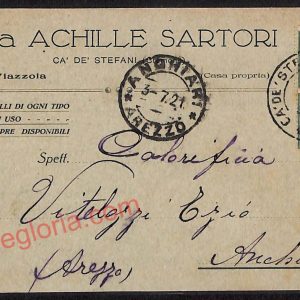 ae5529 - CARTOLINA D'EPOCA - Cremona Città - Ditta Achille Sartori   1921