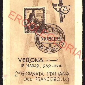 ae3122 - CARTOLINA  D'EPOCA - Verona Città - 2-A Giornata del Francobollo
